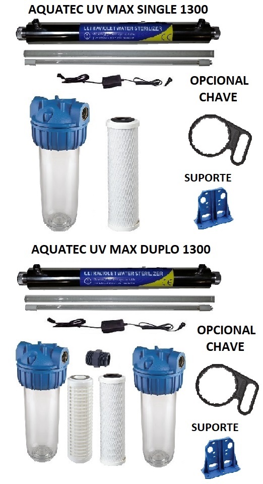 AQUATEC UV MAX SINGLE DUPLO 1300