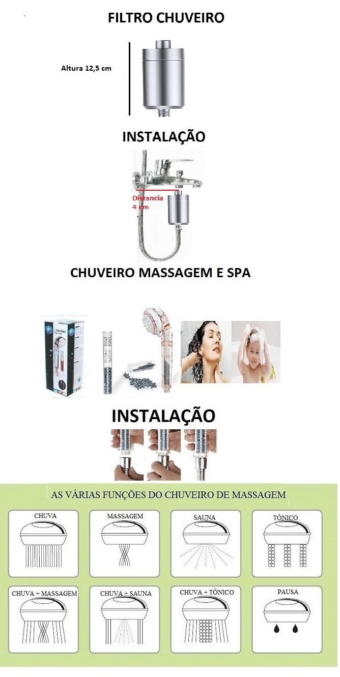 CHUVEIRO CROM + CHUVEIRO MASSAGEM - NET
